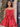 Bows Boned Mini Ball Gown Prom Dress-Red