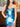 Boned Strapless Pleated Satin Mini Prom Dress - Blue