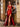 One Shoulder Sheer Bodice Luxury Crystal Mermaid Prom Dress - Red